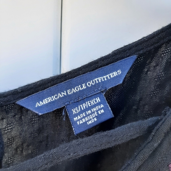 American Eagle Embroidered Long Sleeve Romper - Picture 5 of 9